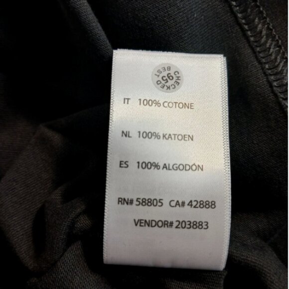 HB Mens DXL Big + Tall Size 2XLT Crew Neck Black Cotton Short Sleeve T-Shirt New - Picture 10 of 10